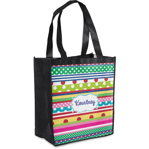 Custom Ribbons Grocery Bag (Personalized)