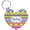 Ribbons Heart Keychain (Personalized)