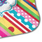 Ribbons Hooded Baby Towel- Detail Corner