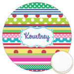Ribbons Printed Cookie Topper - 3.25" (Personalized)