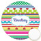 Ribbons Printed Cookie Topper - 3.25" (Personalized)