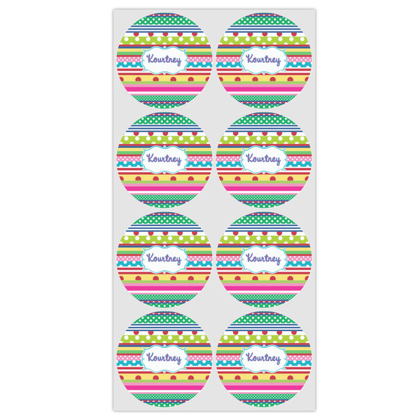 Ribbons Icing Circle - Medium - Set of 8