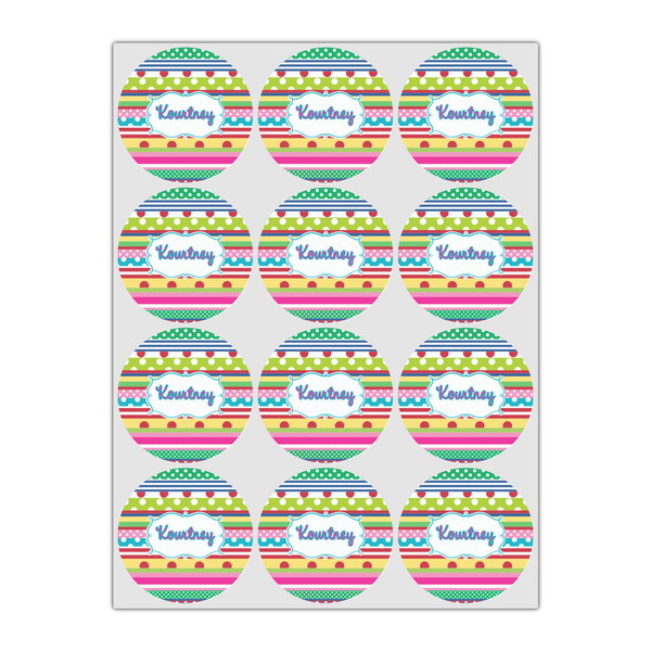 Ribbons Icing Circle - Small - Set of 12