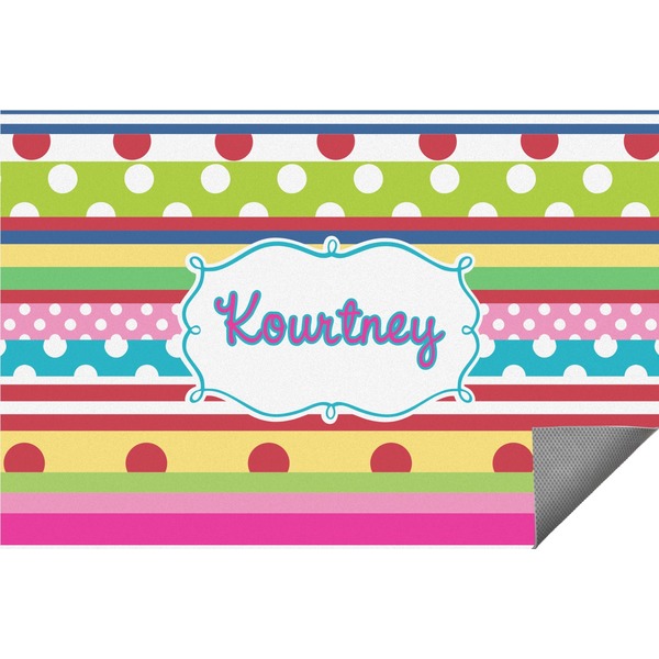 Custom Ribbons Indoor / Outdoor Rug - 6'x8' w/ Name or Text