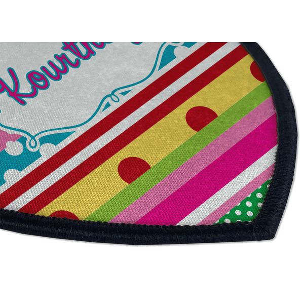 Ribbons Iron on Shield 3 Detail