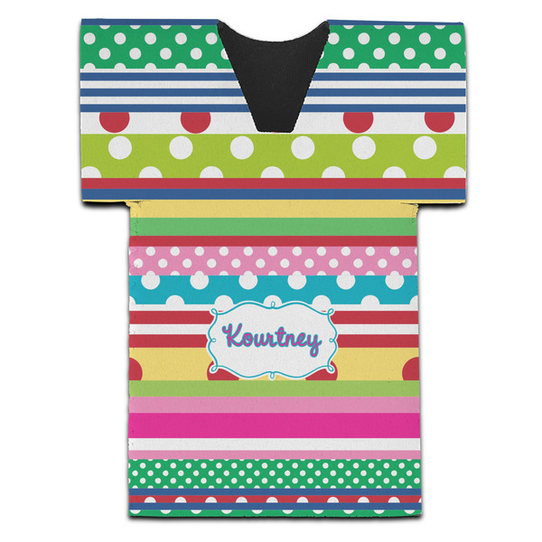 Custom Ribbons Jersey Bottle Cooler (Personalized)