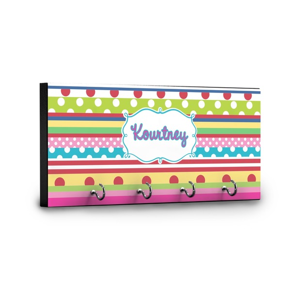 Ribbons Key Hanger - Front View with Hooks