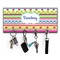 Ribbons Key Hanger w/ 4 Hooks w/ Name or Text