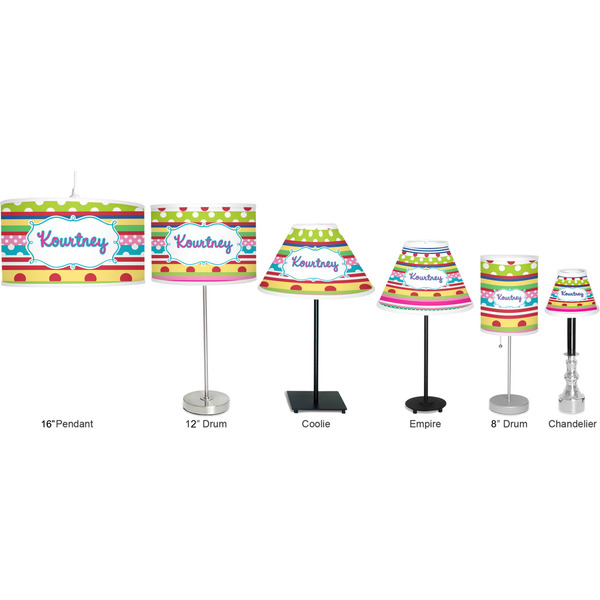 Ribbons Lamp Full View Size Comparison