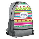 Ribbons Backpack - Grey (Personalized)