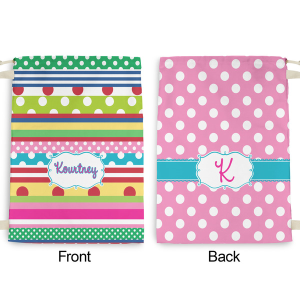 Ribbons Large Laundry Bag - Front & Back View