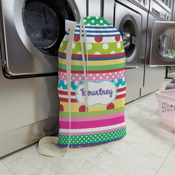 Ribbons Large Laundry Bag - In Context