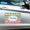 Ribbons Large Rectangle Car Magnets- In Context