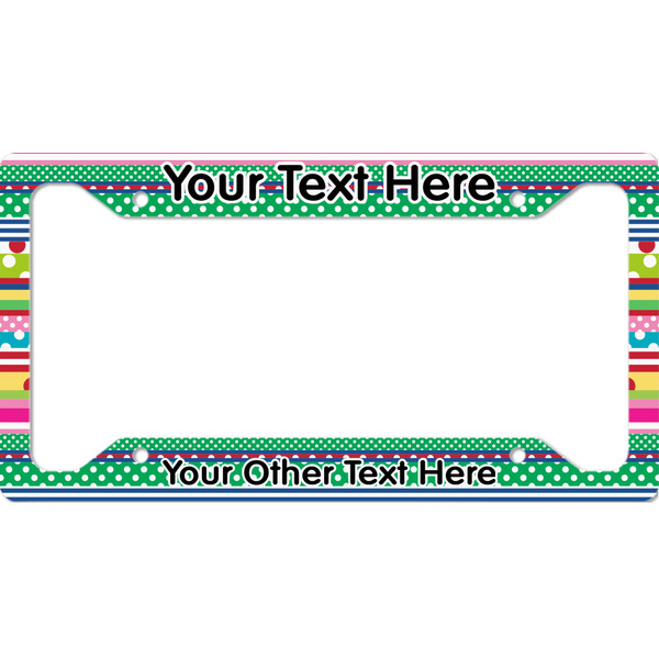 Custom Ribbons License Plate Frame (Personalized)
