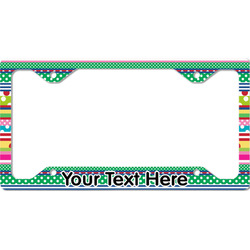 Ribbons License Plate Frame - Style C (Personalized)