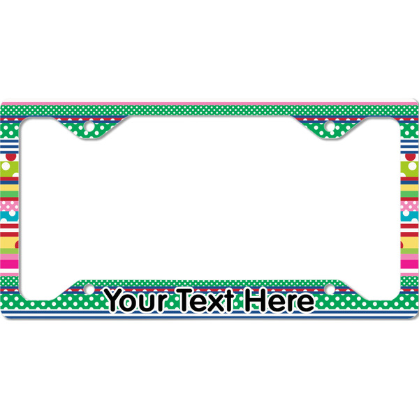 Custom Ribbons License Plate Frame - Style C (Personalized)