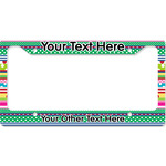 Ribbons License Plate Frame - Style B (Personalized)