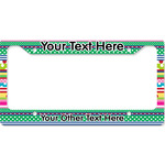 Ribbons License Plate Frame - Style B (Personalized)