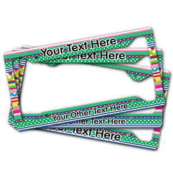 Ribbons License Plate Frame (Personalized)