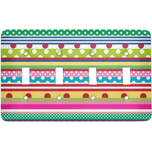 Custom Ribbons Light Switch Cover (4 Toggle Plate)