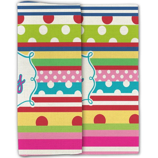 Ribbons Linen Placemat - Folded Half (double sided)