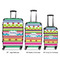 Ribbons Luggage Bags all sizes - With Handle