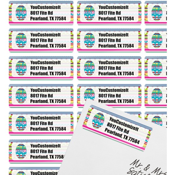 Ribbons Mailing Label on Envelope - Multiple Labels