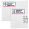 Ribbons Mailing Labels - Double Stack Close Up