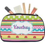 Ribbons Makeup / Cosmetic Bag - Medium (Personalized)