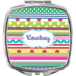 Ribbons Compact Makeup Mirror (Personalized)