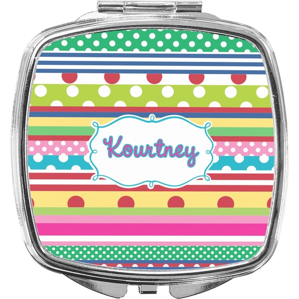 Custom Ribbons Compact Makeup Mirror (Personalized)