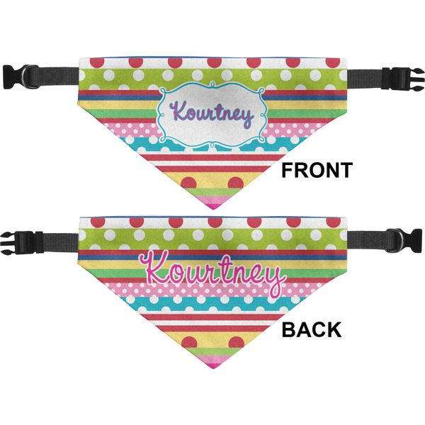 Ribbons Medium Dog Bandana Approval
