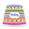 Ribbons Poly Film Empire Lampshade - Front View