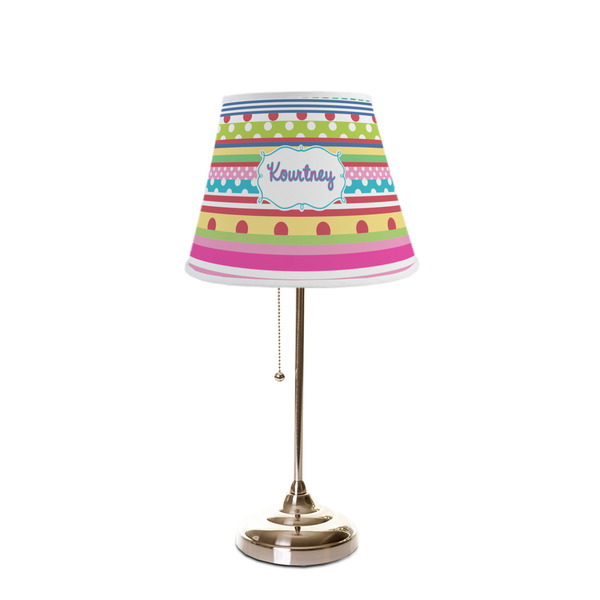 Ribbons Poly Film Empire Lampshade - On Stand