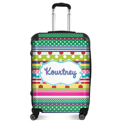 Ribbons Suitcase - 24" Medium - Checked (Personalized)