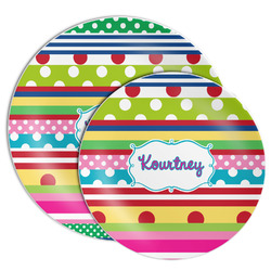 Ribbons Melamine Plate (Personalized)