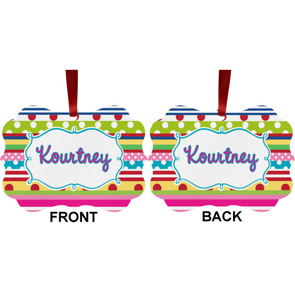 Ribbons Metal Benilux Ornament - Front and Back (APPROVAL)