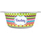 Ribbons Stainless Steel Dog Bowl - Small (Personalized)