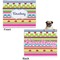 Ribbons Microfleece Dog Blanket - Large- Front & Back