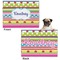 Ribbons Microfleece Dog Blanket - Regular - Front & Back