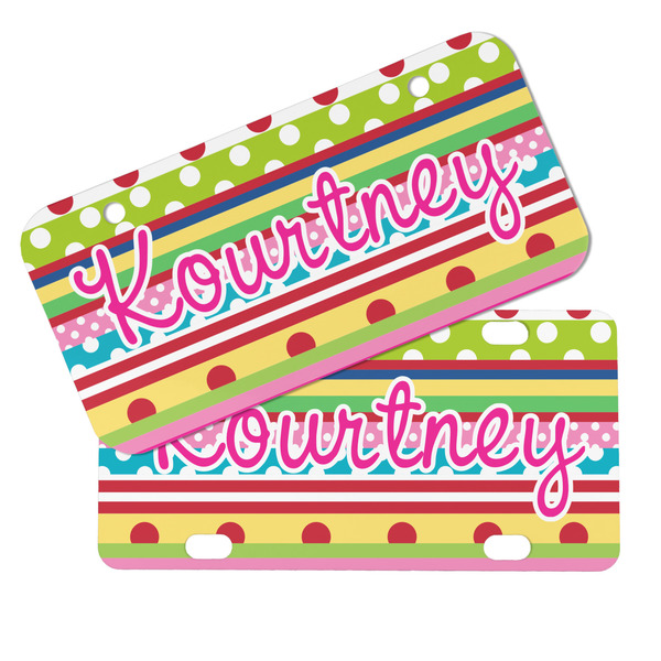 Ribbons Mini License Plates - MAIN (4 and 2 Holes)