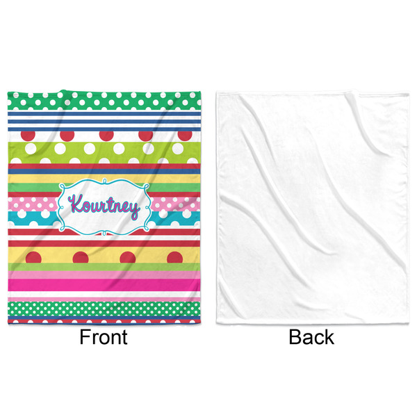 Ribbons Minky Blanket - 50"x60" - Single Sided - Front & Back