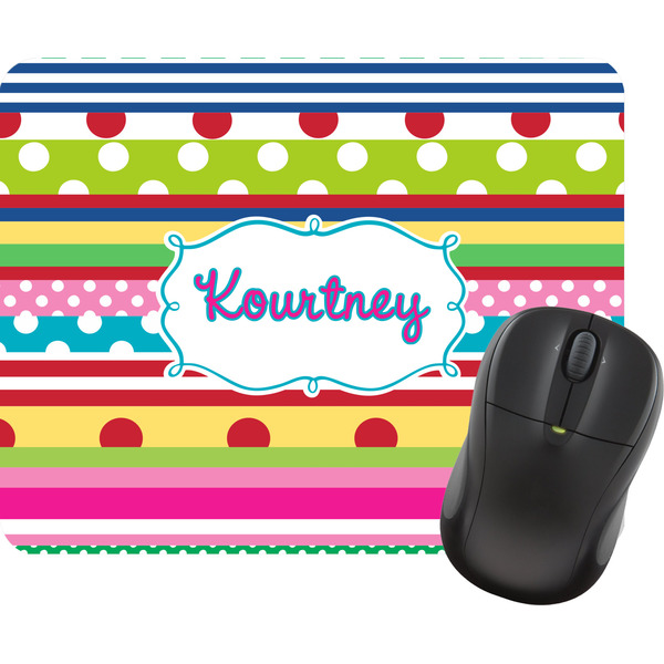 Custom Ribbons Rectangular Mouse Pad (Personalized)