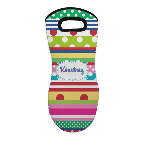 Custom Ribbons Neoprene Oven Mitt w/ Name or Text