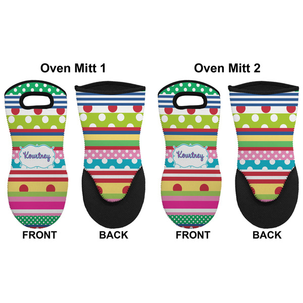 Ribbons Neoprene Oven Mitt - Set of 2 - Approval