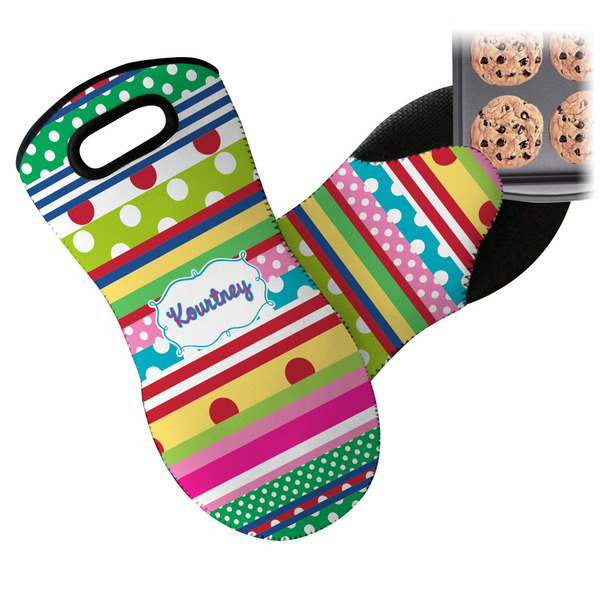 Ribbons Neoprene Oven Mitt