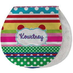 Ribbons Burp Pad - Velour w/ Name or Text