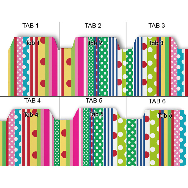 Ribbons Page Dividers - Set of 6 - Approval