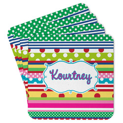 Ribbons Paper Coasters w/ Name or Text
