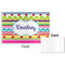 Ribbons Disposable Paper Placemat - Front & Back